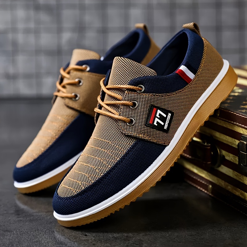 Knit Fabric Lace Up Sneakers - Zapatos de Hombre Modernos y a