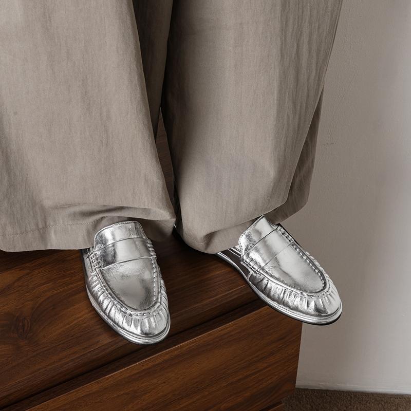Women'S Shoes - Mocasines de Mujer de Cuero Genuino
