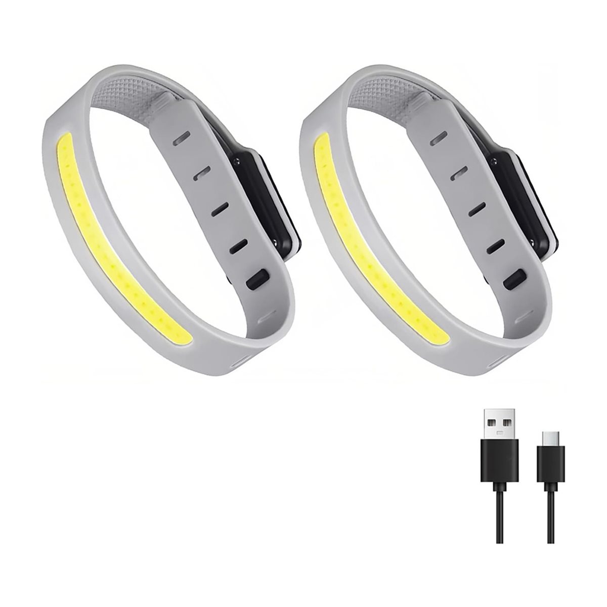 AD45 2PCS Brazalete Luminoso p - Reflective Night Running Shoes reseña y precio